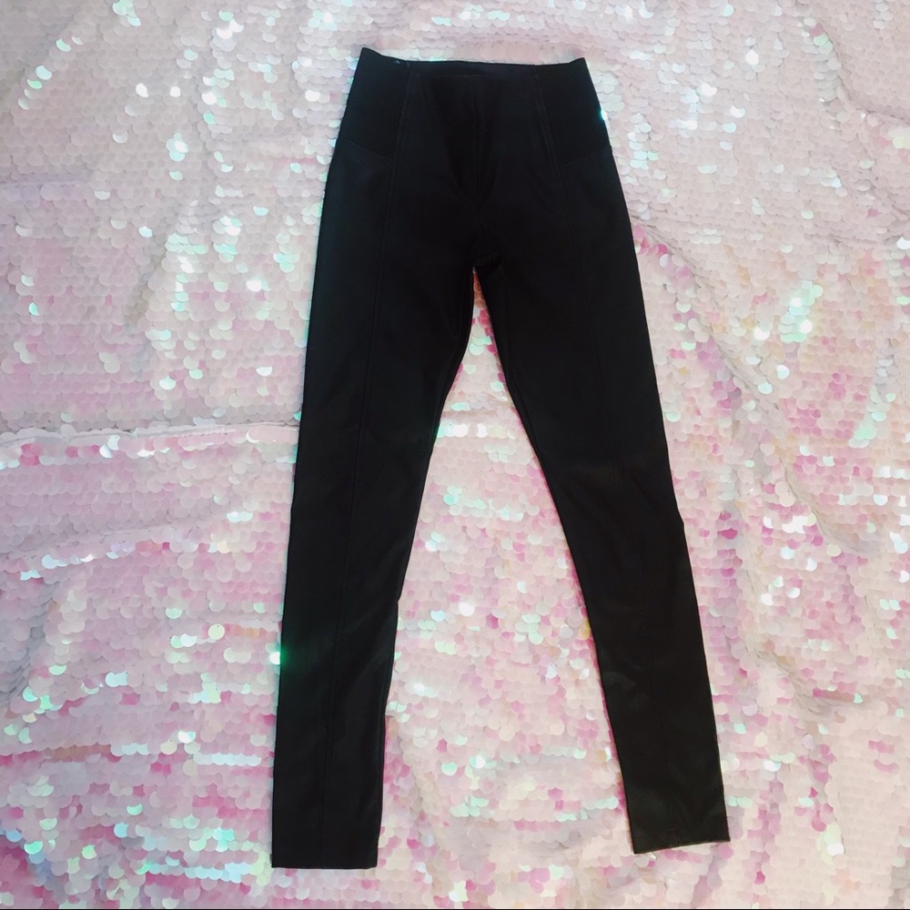 Black pleather pants
